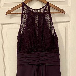 Bill Levkoff Long Halter Bridesmaid Dress Size 8